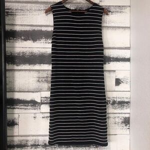 Alice + Olivia Dress Women's M Stripe Bodycon Silhouette 1/4 Zip Fitted Stretch